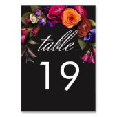 Elegante Moody Vibrant Harvest Bloemen Kaart (Achterkant)