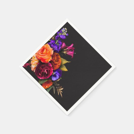 Elegante Moody Vibrant Harvest Bloemendouche Servet (Hoek)