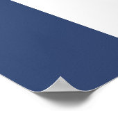 Elegante Mooie Blauwe Zwanen Aquarel Kunst Poster (Hoek)