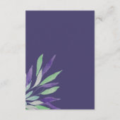 Elegante mooie Boho bloemenkunst Waterverf Informatiekaartje (Achterkant)