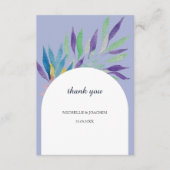 Elegante mooie Boho bloemenkunst Waterverf Informatiekaartje (Voorkant)