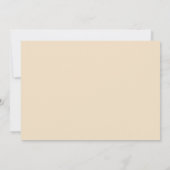 Elegante Mooie Boho Perzik Blozende Bloemige Bruil Save The Date (Achterkant)