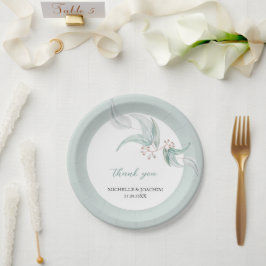 Elegante mooie Eucalyptus Waterverf kunst Papieren Bordje