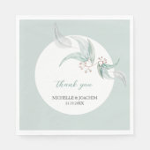 Elegante mooie Eucalyptus Waterverf kunst Servet (Voorkant)