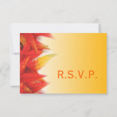 Elegante, mooie herfst bruiloft RSVP uitnodigingen (Achterkant)