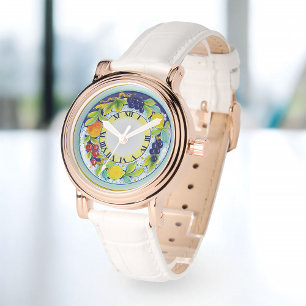 Elegante mooie Italiaanse Deruta Waterverf Horloge