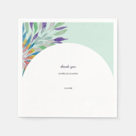 Elegante mooie kleurrijke Boho Waterverf kunst Servet