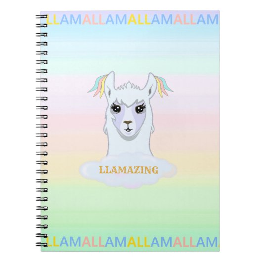 Elegante & Mooie Lama Notitieboek (Voorkant)