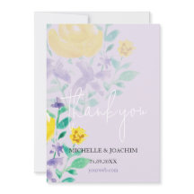 Elegante Mooie Lila Boho Floral Waterverf