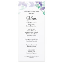 Elegante Mooie Lila Boho Floral Waterverf