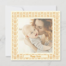 Elegante Mooie Pastel Chique Foto Gelukkig Pasen E