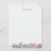 Elegante Mooie pastel handgeschilderde Twilight Mo Kaart (Voorkant)