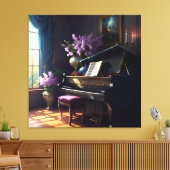 Elegante Mooie Splendor Piano Kamer 6 Canvas Afdruk (Insitu (Woonkamer))