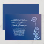 Elegante mooie verlovingsfeest uitnodigingen (Voorkant / Achterkant)