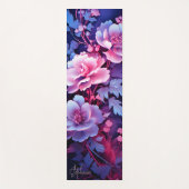 Elegante mooie violette bloemen yogamat (Voorkant)