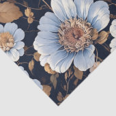 Elegante mooie witte bloemen decoupage tissuepapier (Detail)