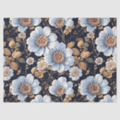 Elegante mooie witte bloemen decoupage tissuepapier (Voorkant)