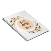 Elegante Mooiste Moeder Ooit Bloem Notebook Notitieboek (Rechterzijde)