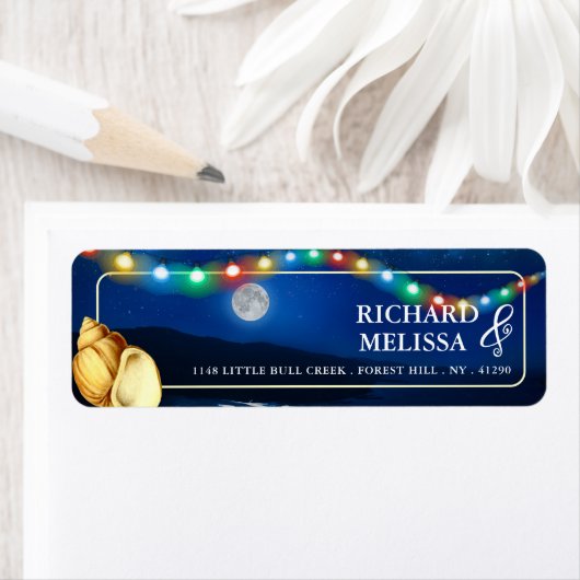 Elegante Moonlit Beach bruiloft Etiket (Insitu)