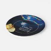 Elegante Moonlit Beach bruiloft Papieren Bordje (Gekanteld)