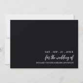 Elegante Moonlit Beach bruiloft Save The Date (Achterkant)