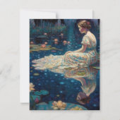 Elegante  Moonlit Serenity, Pastel Tones Notitiekaartje (Voorkant)