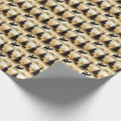 Elegante Moose in Snowy Forest Cadeaupapier (Hoek)