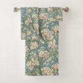 Elegante Morris Geïnspireerd Pimpernel Bloemenpast Bad Handdoek (Insitu)