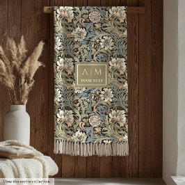 Elegante Morris geïnspireerde Pimpernel Art Nouvea Fleece Deken