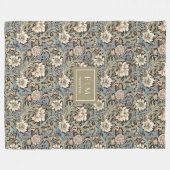 Elegante Morris geïnspireerde Pimpernel Art Nouvea Fleece Deken (Voorkant (Horizontaal))