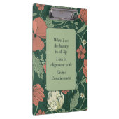 Elegante Morris stijl koraal, groen, Blauwgroen bl Klembord (Rechts)