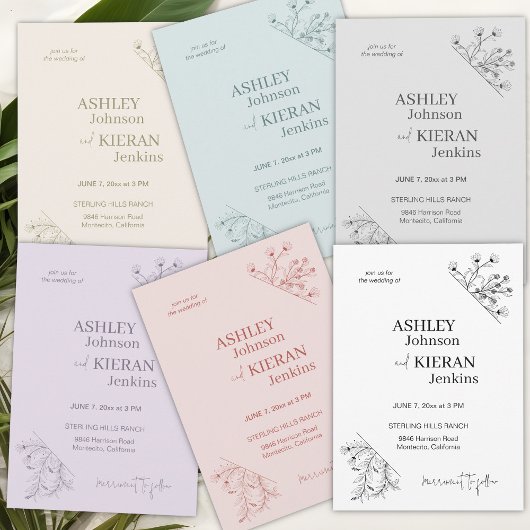 Elegante mos groene bruiloft kaart