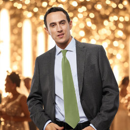 Elegante mosgroene stropdas