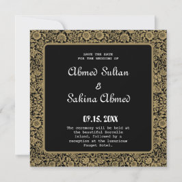 Elegante moslim-huwelijksnikah save the date