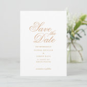 Elegante moslim save the date aankondigingskaart (Staand voorkant)