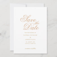 Elegante moslim save the date-aankondigingskaart