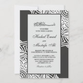 Elegante moslim trouwuitnodiging kaart (Voorkant)