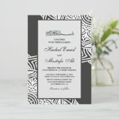 Elegante moslim trouwuitnodiging kaart (Staand voorkant)
