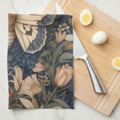 Elegante  mot William Morris Geïnspireerd Theedoek (Quarter Fold)