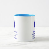 Elegante Motivatie Good Vibes Blue Evil Eye Art Mok (Midden)