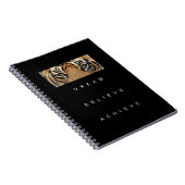 Elegante Motivatie zelfverbetering Quote Tijger Notitieboek (Rechterzijde)