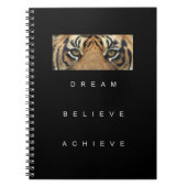 Elegante Motivatie zelfverbetering Quote Tijger Notitieboek (Voorkant)