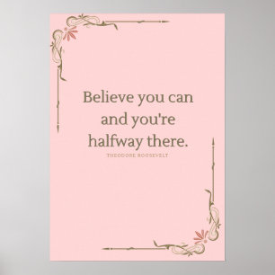 Elegante Motivatieposter voor Kantoor en Thuis Poster