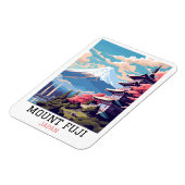 Elegante Mount Fuji Japan Reiskunst Magneet (Linkerzijde)