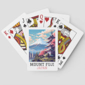 Elegante Mount Fuji Japan Reiskunst Pokerkaarten (Achterkant)