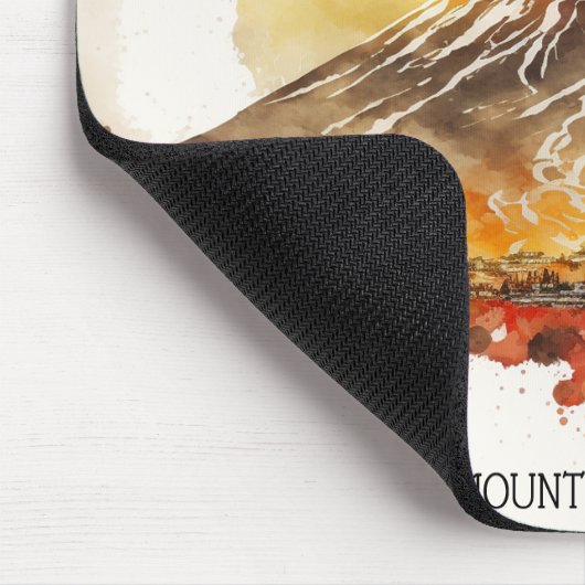 Elegante Mount Fuji Japan schilderij Muismat (Hoek)