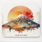 Elegante Mount Fuji Japan schilderij Muismat (Voorkant)