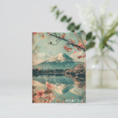 Elegante  Mount Fuji Japan Travel Briefkaart (Staand voorkant)