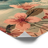 Elegante  Mount Fuji Japan Travel Poster (Hoek)