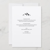 Elegante Mountain bruiloft uitnodiging (Achterkant)